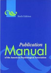 Publication Manual of the American Psychological Association, 6th Edition image
