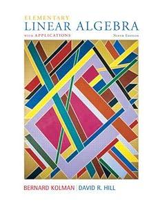 Elementary Linear Algebra with Applications (9th Edition) image