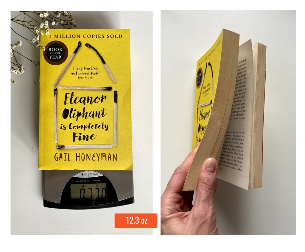 Eleanor Oliphant Is Completely Fine book weight