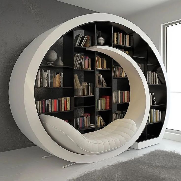 Circular Library Nook