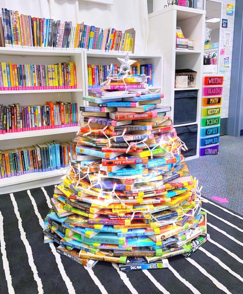 Colorful Book Bonanza Tree